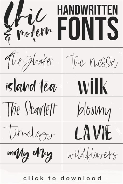 Modern Handwritten Fonts Handwritten Fonts Lettering Fonts Fancy Fonts