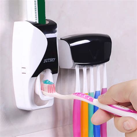 Antibacterial Uv Toothbrush Holder Sterilizer Automatic Toothpaste