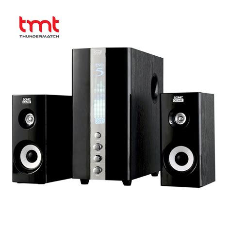 Evo 3 pro is a lifestyle audio system with drivers for individual audio spectrum and animated eq graphics. Sonic Gear Evo 5 BTMI Multimedia Speakers - TMT