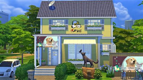 The Sims 4 Cute Vet Clinic Speed Build No Cc Fabflubs Youtube