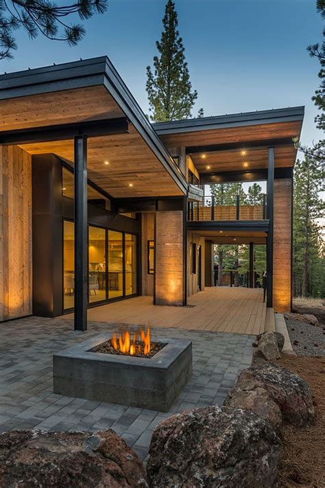 Mountain Retreat Blends Rustic Modern Styling In Martis Camp House