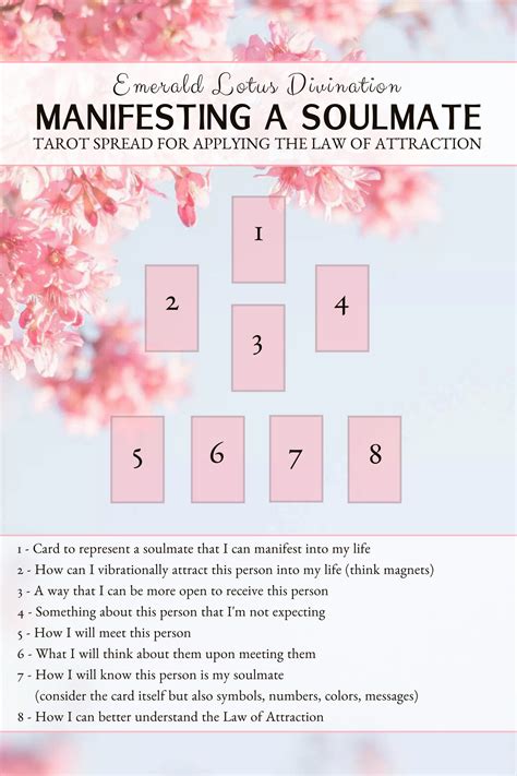 5 Tips For Manifesting A Soulmate Tarot Spread Emerald Lotus