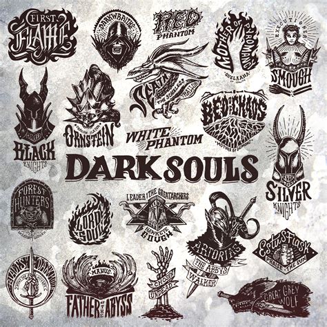 Check Out This Behance Project Dark Souls Emblem Collection