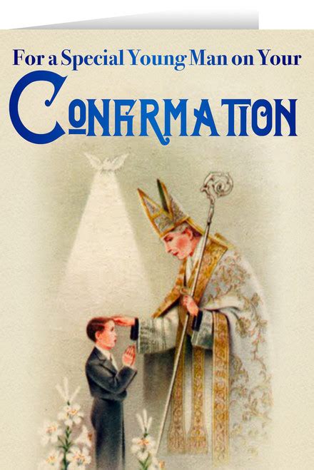 Young Mans Confirmation Holy Card Catholic To The Max Online