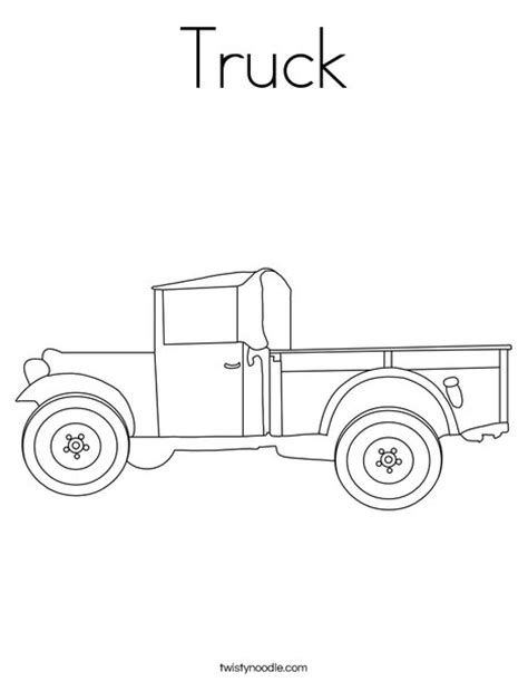 truck coloring page twisty noodle