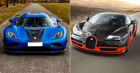 Ranking The Fastest Cars In The World Slowest To Fastest