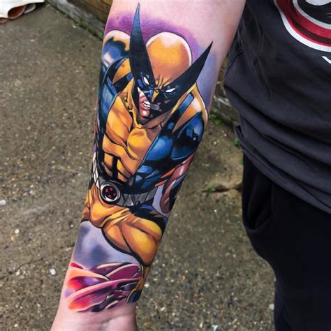 Wolverine Tattoo By Jordan Baker Wolverine Tattoo Comic Tattoo