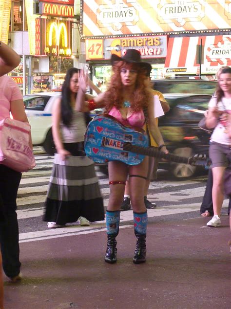 The Naked Cowgirl Times Square Nyc By Navema Navemast Flickr