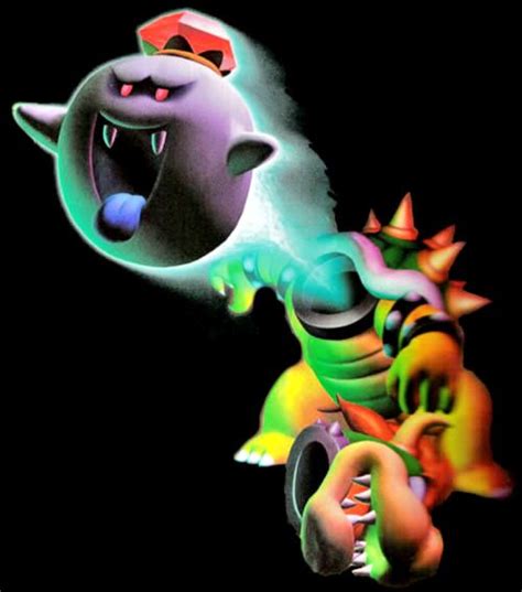 The Luigi S Mansion Artwork Of King Boo Escaping From Bowsers Body マリオ テレサ スーパーマリオ