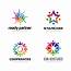 Colorful Community Logo Design Set 602755 Vector Art At Vecteezy