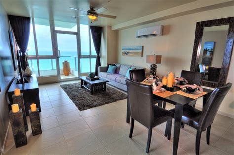 Beachfront Condo Design Tropical Living Room Other