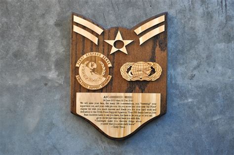 air force going away plaque wording examples airforce military