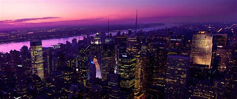 New York City Wallpaper 4k Aesthetic Twilight Evening