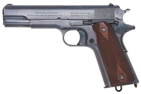 Model M1911 Us Military Pistols Tagged Year 1912 Old Colt