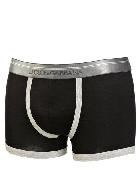 Boxer Uomo Dolce & Gabbana Nero con Elastico Argentato | Albos ...