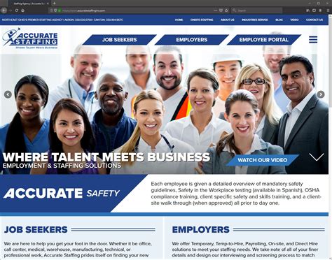 Accurate Staffing Inc Of Akron Ohio Launches New Website Webriver