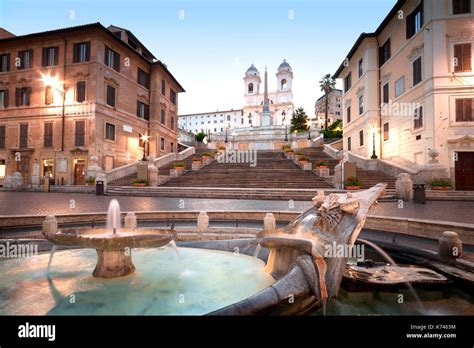 The Spanish Steps Rome Italy Stock Photo Alamy