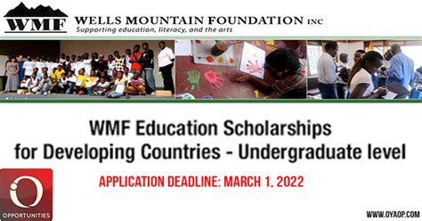 Fully Funded Wmf Empowerment Education Scholarships Oya Oya