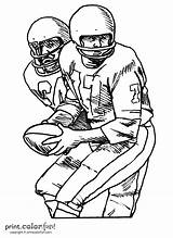Football Players Coloring Printable Team Background Printcolorfun sketch template
