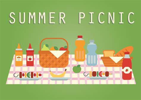 Sommer Picknick Vektor Download Kostenlos Vector Clipart Graphics