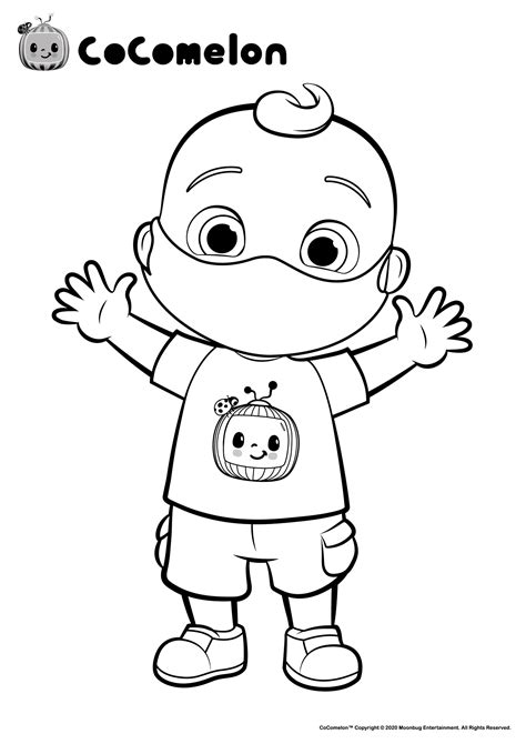 Printable Coloring Pages Cocomelon Drawing Jj Other Coloring Pages