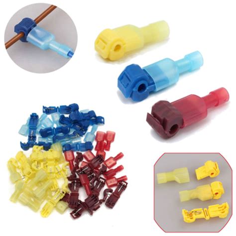 60pcs Insulated 22 10 Awg T Taps Quick Splice Wire Terminal Connectors