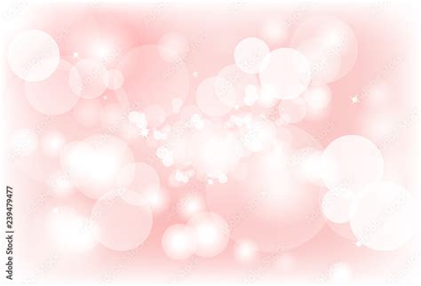 Blurry Bubble Air Bokeh Abstract Background Soft Pink Pastel Vector