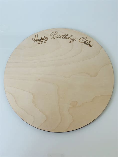 Birthday Cake Toppercustom Wood Cake Board Etsy