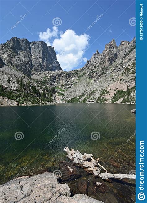 Emerald Lake In Rocky Mountain National Park Colorado In Summer Stock