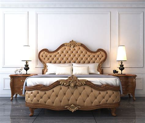3d Model Classic Bed 6 Cgtrader Master Bedroom Interior Design Bed