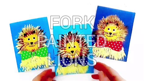 Fathers Day Fork Painted Lions Youtube