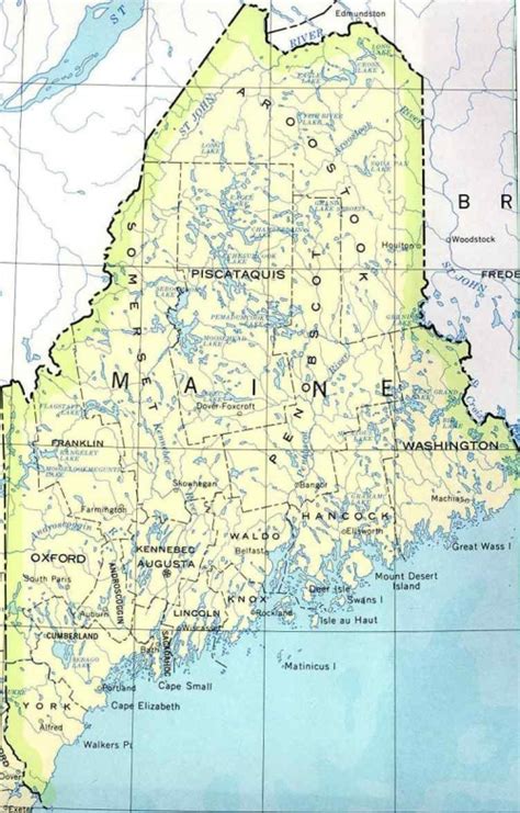 Maine Maps Hunting And Fishing Maps