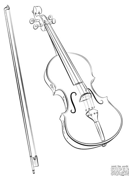 How To Draw A Violin And Bow Step By Step Drawing Tutorials Music