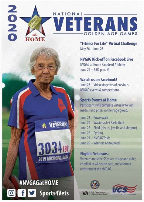 National Veterans Golden Age Games At Home Sport Events Updates