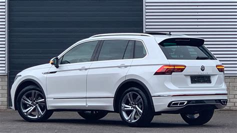 Volkswagen New Tiguan R Line Sel 2021 In 4k Oryx White 19 Inch Valencia Hot Sex Picture