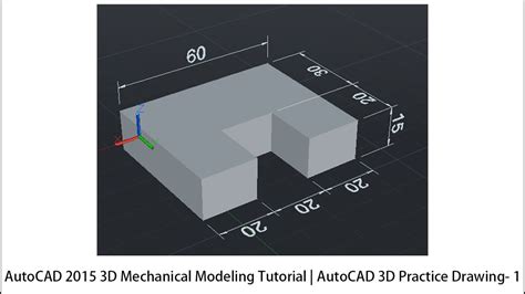 Autocad 3d Tutorial For Beginners 1 Youtube