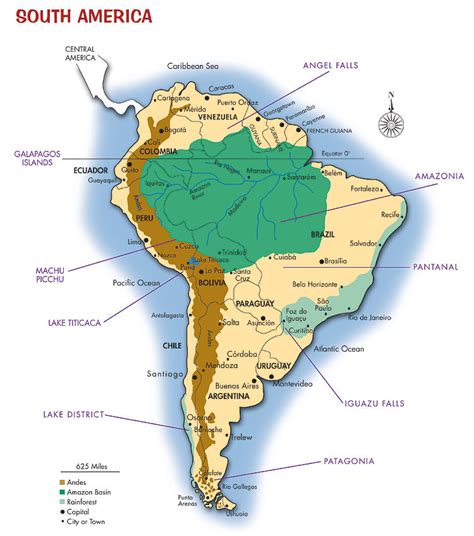 Iguazu Falls Map Depicting Location