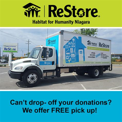 Free Donation Pick Up Through Habitat Restores Myniagaraonline