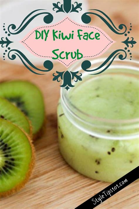 Diy Kiwi Face Scrub