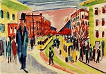 Street scene - Ernst Ludwig Kirchner as art print or hand painted oil.