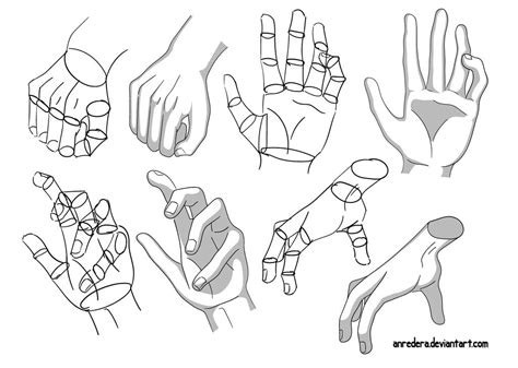 Hand Tutorial 3 Different Poses By Anredera On Deviantart