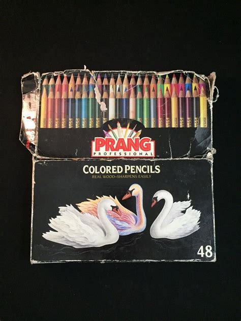 Vintage Prang Professional Real Wood Colored Pencils By Dixon