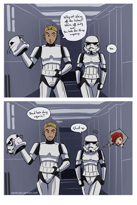 Bad Hair Day By Rayn44 On Deviantart Star Wars Comics Star Wars Humor Funny Star Wars Memes