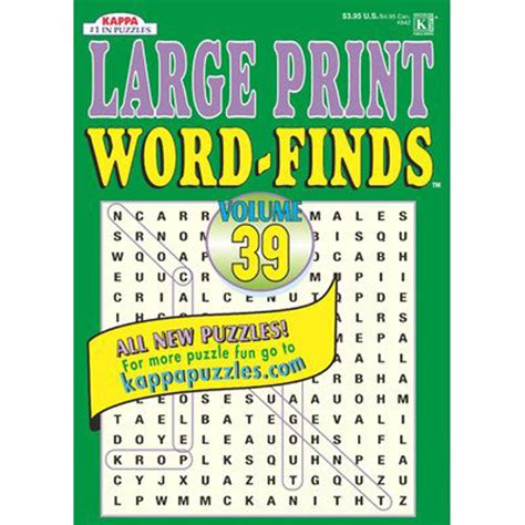 Kappa Large Print Word Find Puzzle Book 112 Pages 88908842007 Ebay