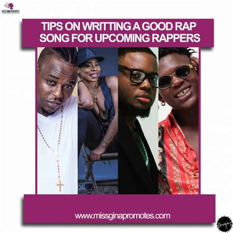 The hook section of songs are usually 8 bars, so try to write a 4 bar hook that repeats itself over again for the remaining 4 bars. Tips On Writing A Good Rap Song For Upcoming Rappers