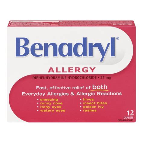 Benadryl Allergy 25mg Caplets Beta Pharmacy