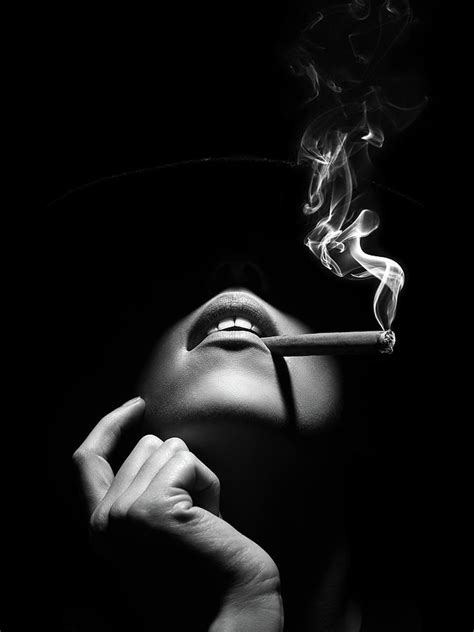 Woman Smoking A Cigar Photograph By Johan Swanepoel Fine Art America