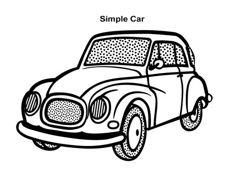 Simple Car Coloring Pages
