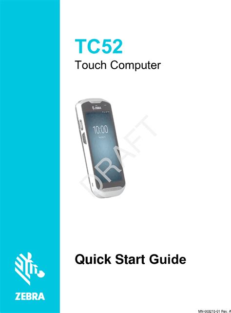 Zebra Technologies Tc520k Touch Computer User Manual Tc52 Touch