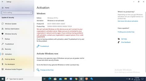 Activating Windows 10 Ask The System Questions